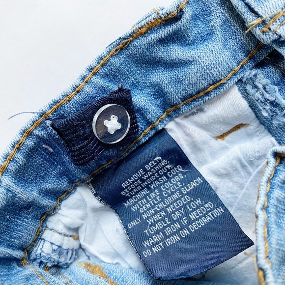 Girl Jeans Short Size 3T Embodied Jeans Light Wash - Picture 6 of 7